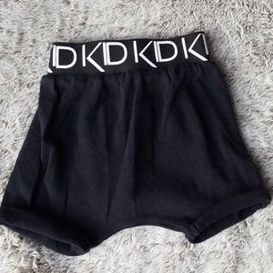 Black harem shorts